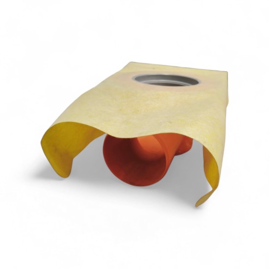 נקז זוויתי 4" סילברדריין עם יריעת בד STE